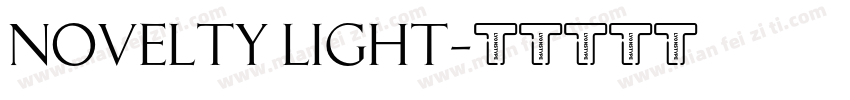 Novelty Light字体转换